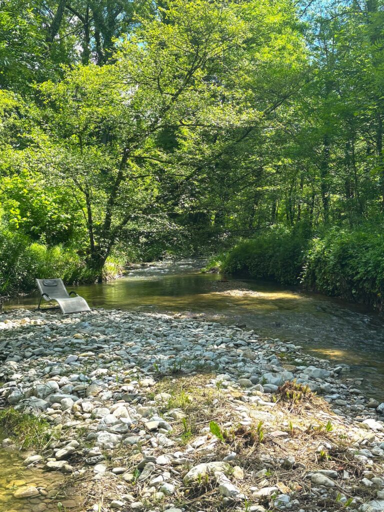 Domaine de la Françoise à Dieulefit — Plage privé, rivière du Jabron